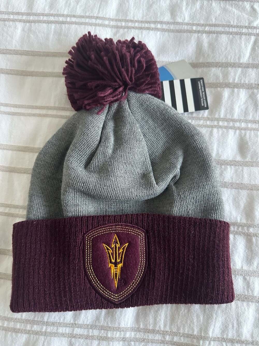 Adidas Arizona State Sun Devils NCAA Pom Pom Cuffed Knit Beanie
